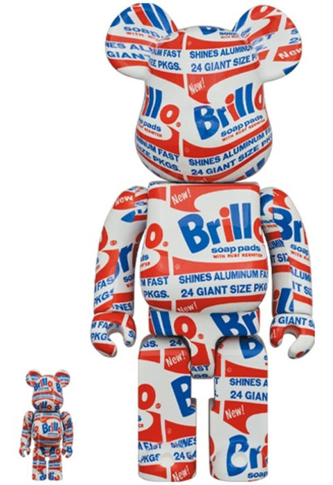 BE@RBRICK ANDY WARHOL "Brillo" 100%&400%set.