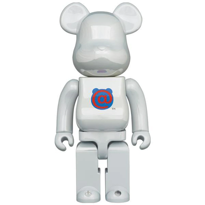 Bearbrick 400% 20th Anniversary 1st Model White Chrome.