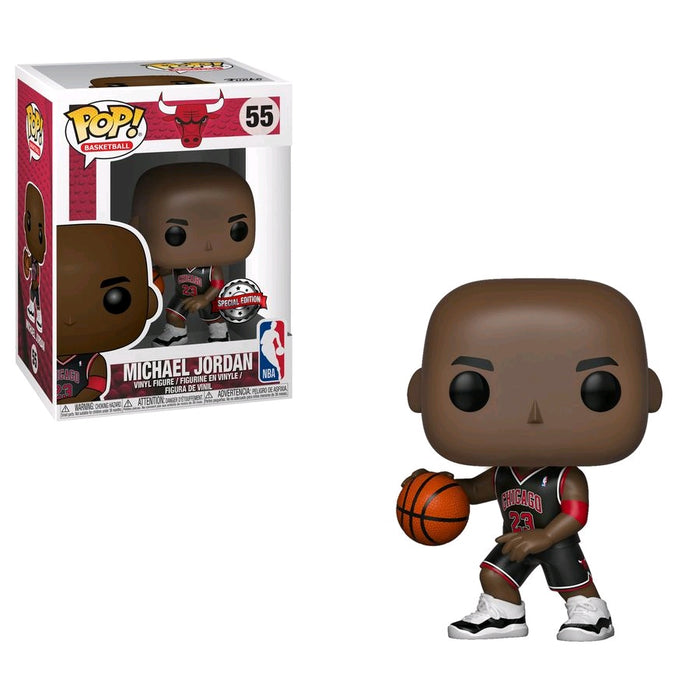 toy-lectables - N.B.A Bulls- Michael Jordan Black Uniform (RS) - FUNKO Pop! vinyl - FUNKO