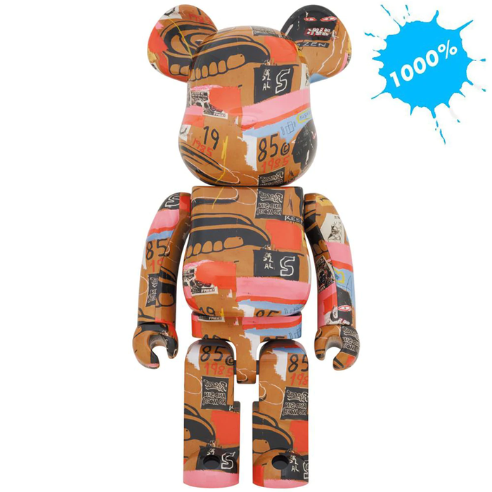Be@rbrick Andy Warhol x Jean-Michel Basquiat #2 1000%.